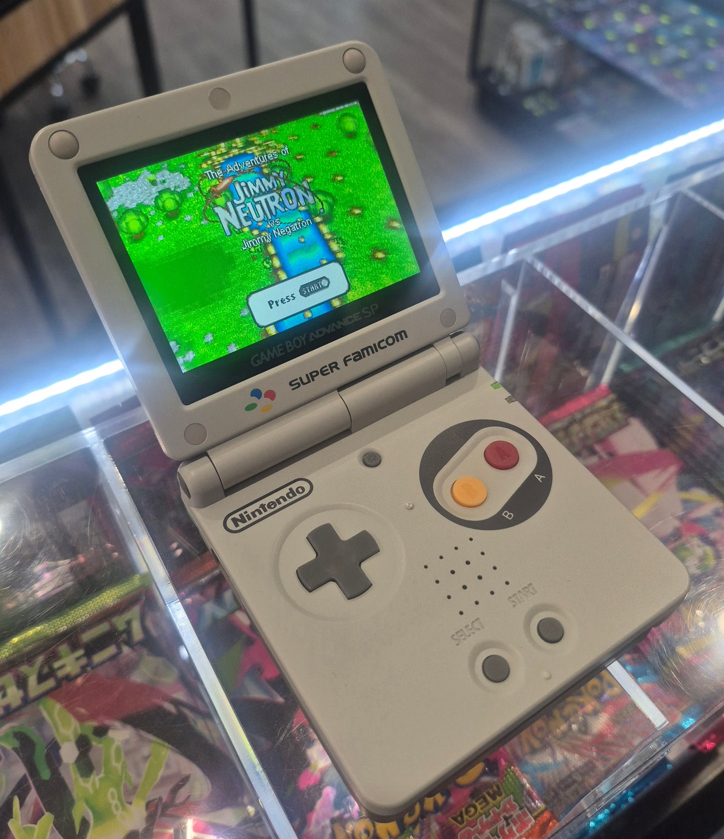 Nintendo Gameboy Advance SP GBA IPS V2 Backlit Lcd Console Super Famicom