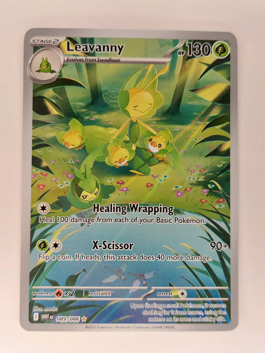 2025 Pokemon Leavanny Illustration Rare White Flare 089/086