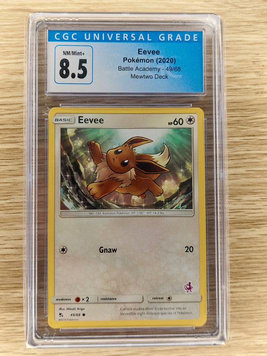 Pokemon 2020 Eevee Battle Academy Mewtwo Deck 49/68 CGC 8.5