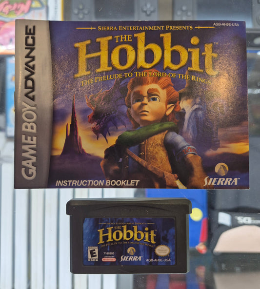 The Hobbit (Nintendo GameBoy Advance, 2003, GBA)Cart USA Tested + Manual