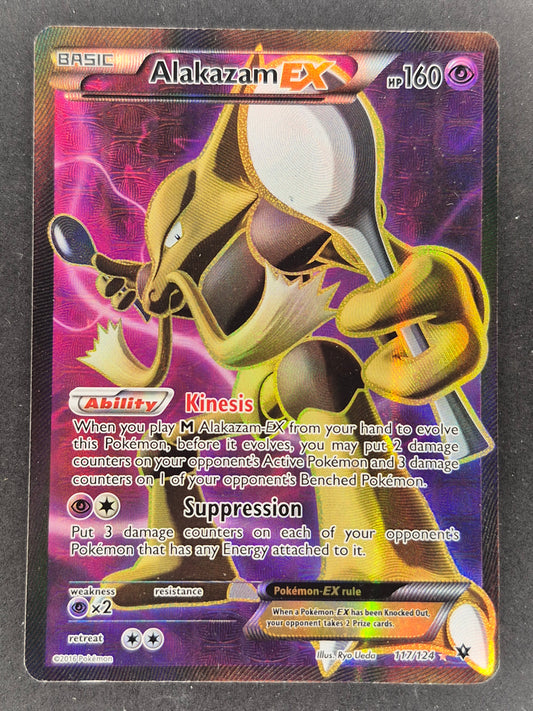 Alakazam EX 117/124 NM Ultra Rare Full Art XY Fates Collide Pokemon MP
