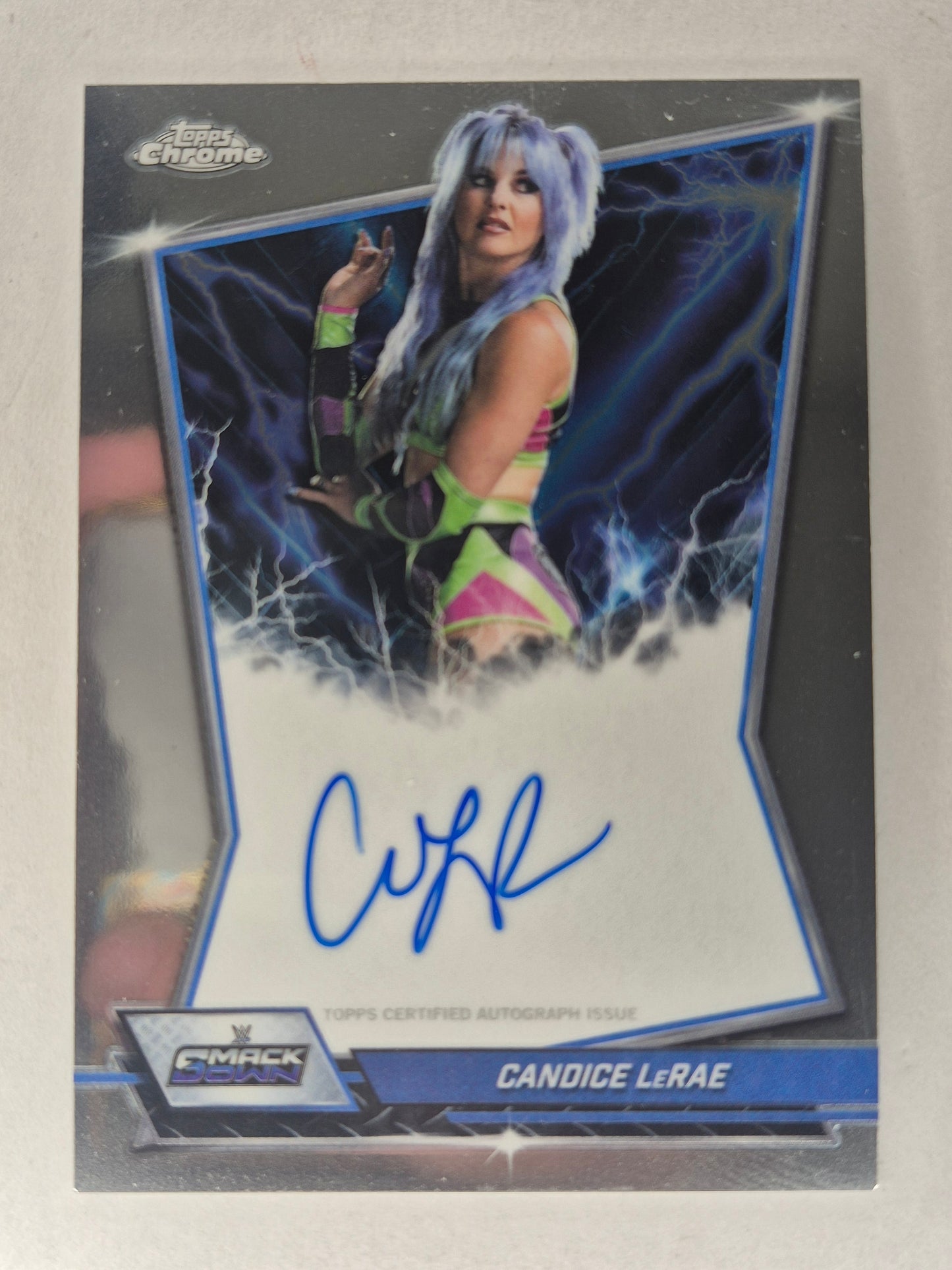 2026 Topps Chrome WWE Candice LeRae On Card Auto BBA-CAN