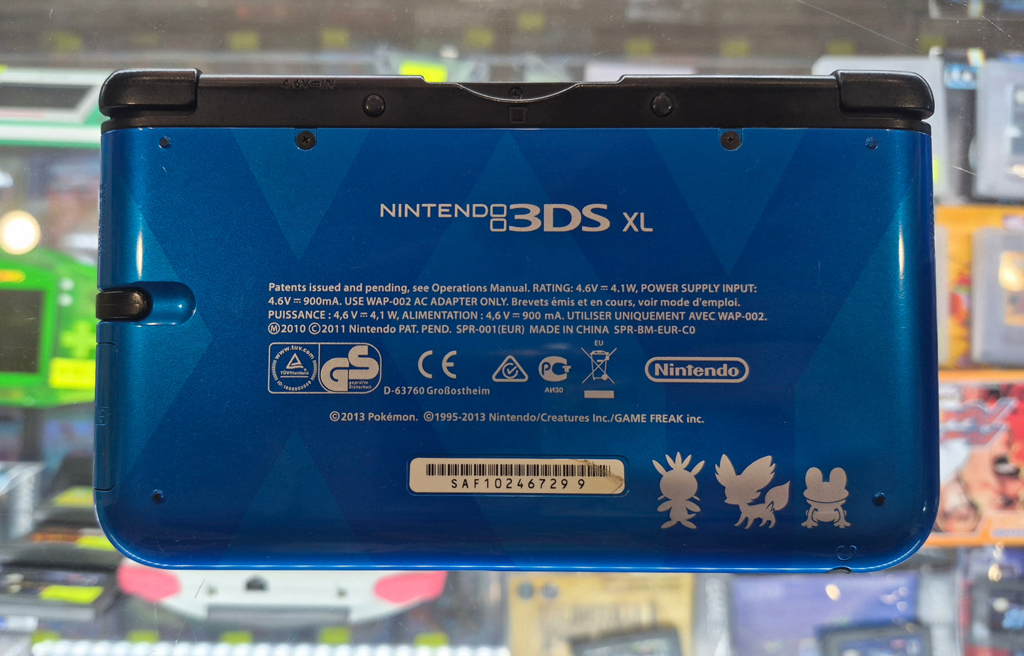 Nintendo 3DS XL- Pokemon LIMITED Xerneas & Yveltal BLUE Console in Box VGC