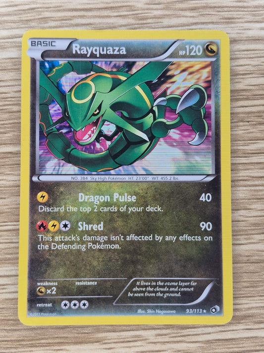 Rayquaza Holo 93/113 Pokemon TCG Black and White Legendary Treasures 2013 LP