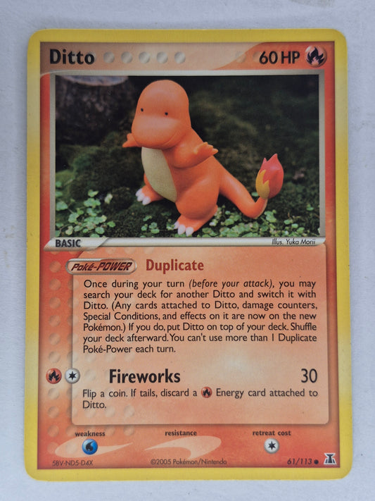 Ditto Charmander - EX Delta Species Yuka Morii(2005) #61/113 | LP/MP