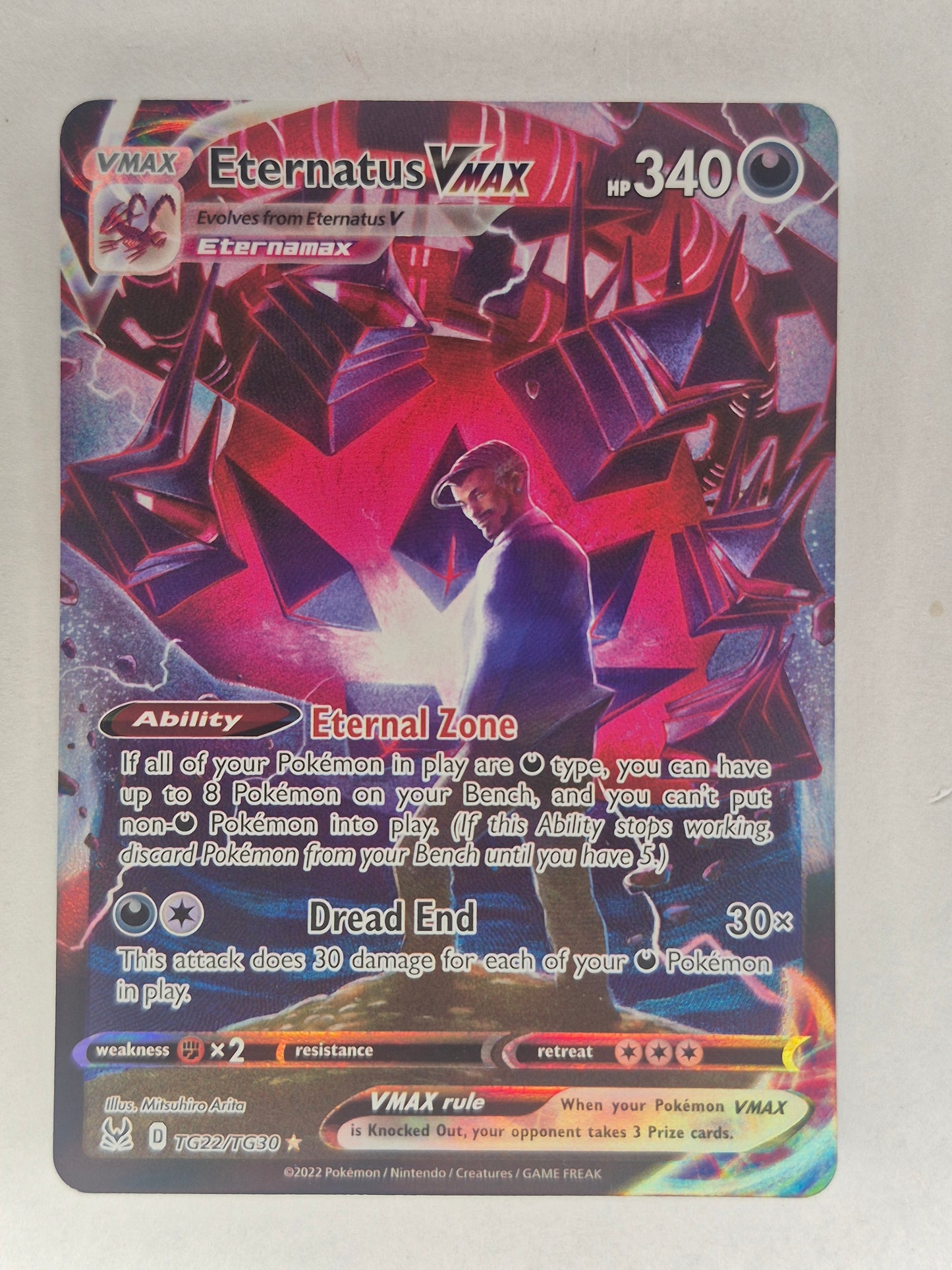 Eternatus VMAX TG22/TG30 Swsh11: Lost Origin Trainer Gallery Holo NM