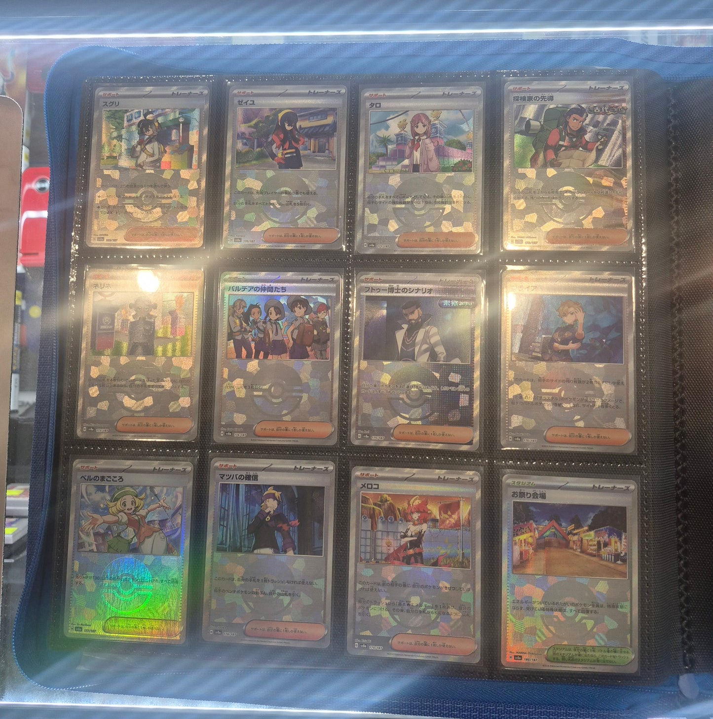 Japanese Pokemon SV8a Terastal Festival Complete Masterball/Pokeball Set 245 cards in Palms Off Binder.