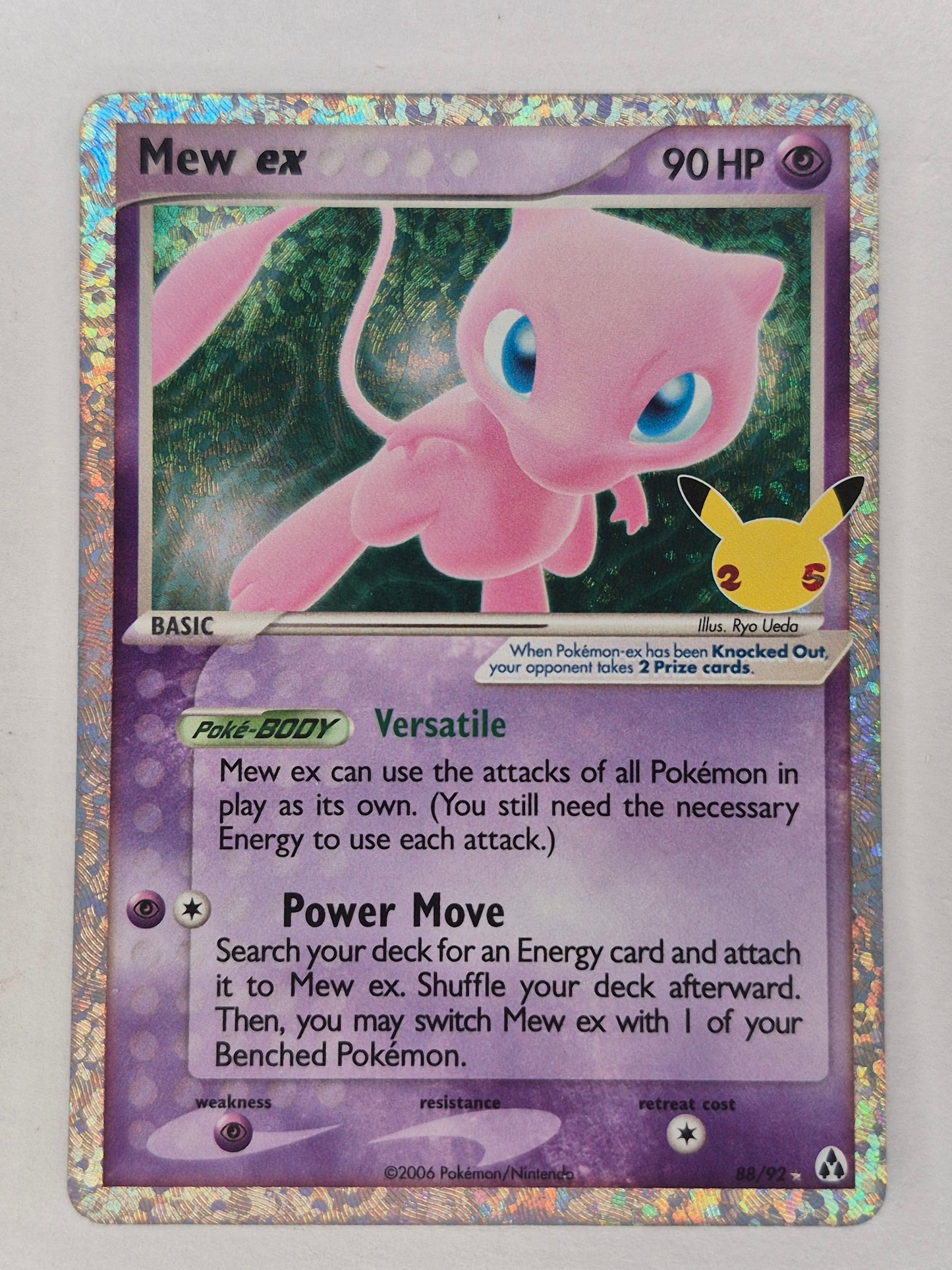 Pokémon Mew EX TCG 88/82 Celebrations 25th Anniversary Card NM