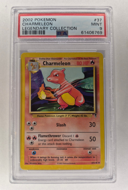2002 Pokemon Legendary Collection 37/110 Charmeleon Non Holo PSA 9