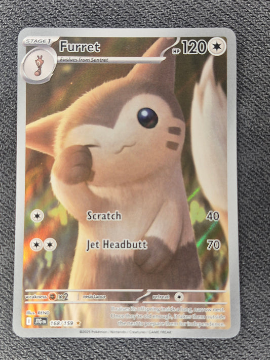 Pokemon Journey Together Furret Illustration Rare 168/159