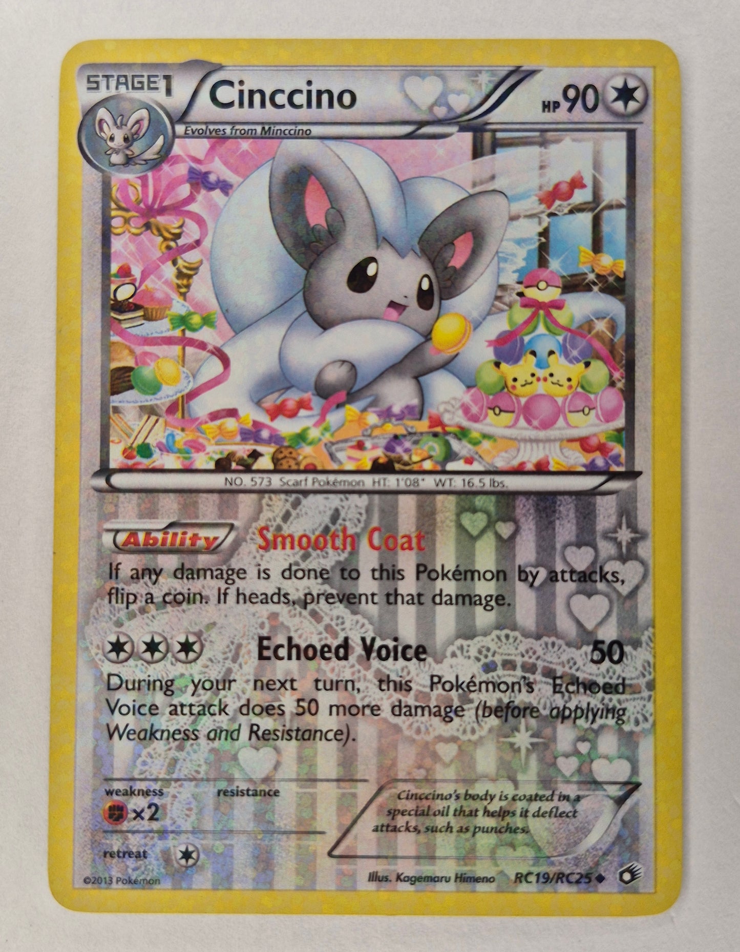 Cinccino RC19/RC25 Legendary Treasures: Radiant Collection Holo LP