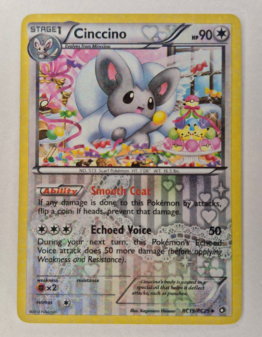 Cinccino RC19/RC25 Legendary Treasures: Radiant Collection Holo LP