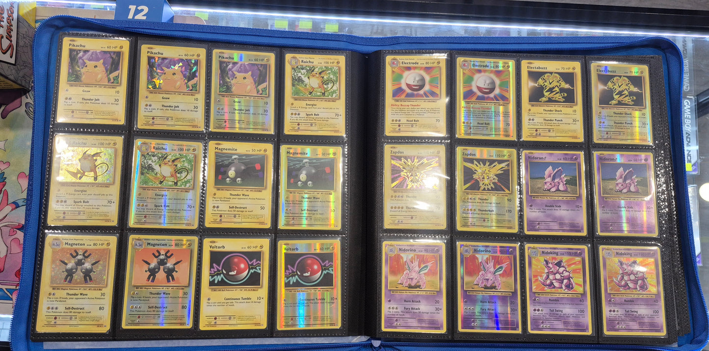 2016 Pokémon Evolutions Master Set inc.all Reverse Holo Cards in Palms Off Binder LP/NM
