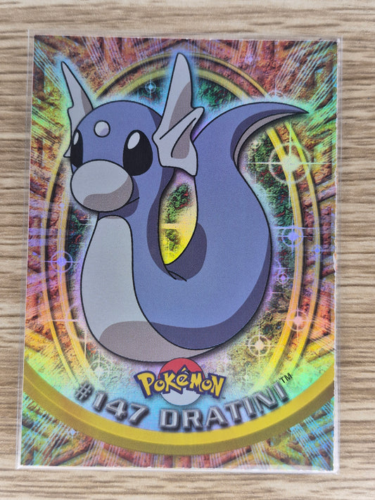 2000 Topps Pokémon Blue Label #147 Dratini Holo NM