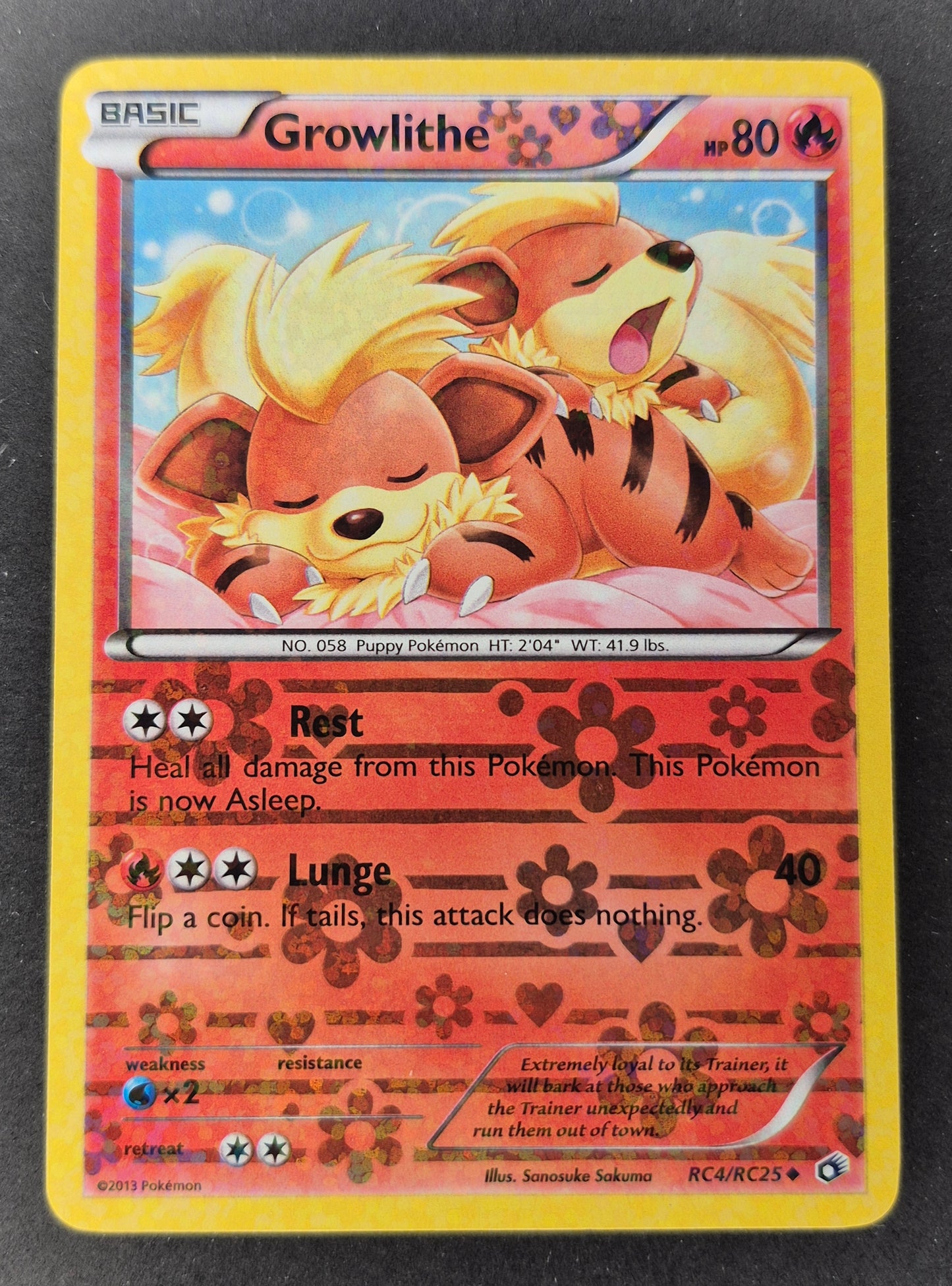 Pokémon TCG - Legendary Treasures - Growlithe RC4/RC25 LP