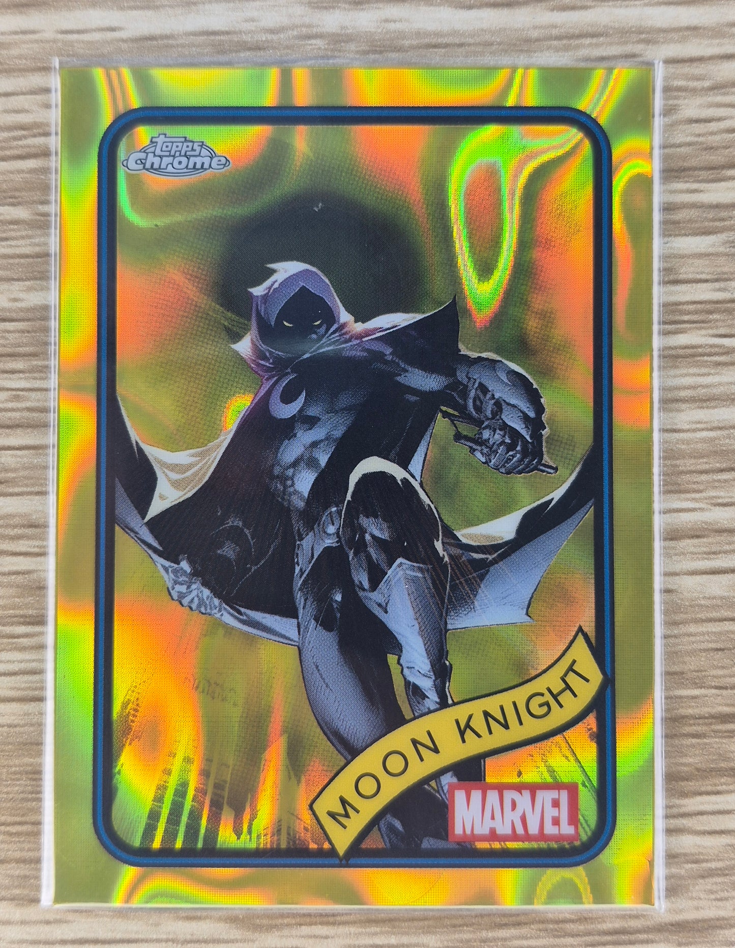 Marvel Topps Chrome 2025 Yellow Lava Moon Knight #98
