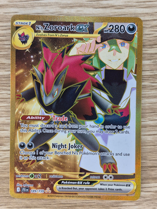N’s Zoroark ex 189/159 Journey Together English Pokemon TCG Hyper Rare