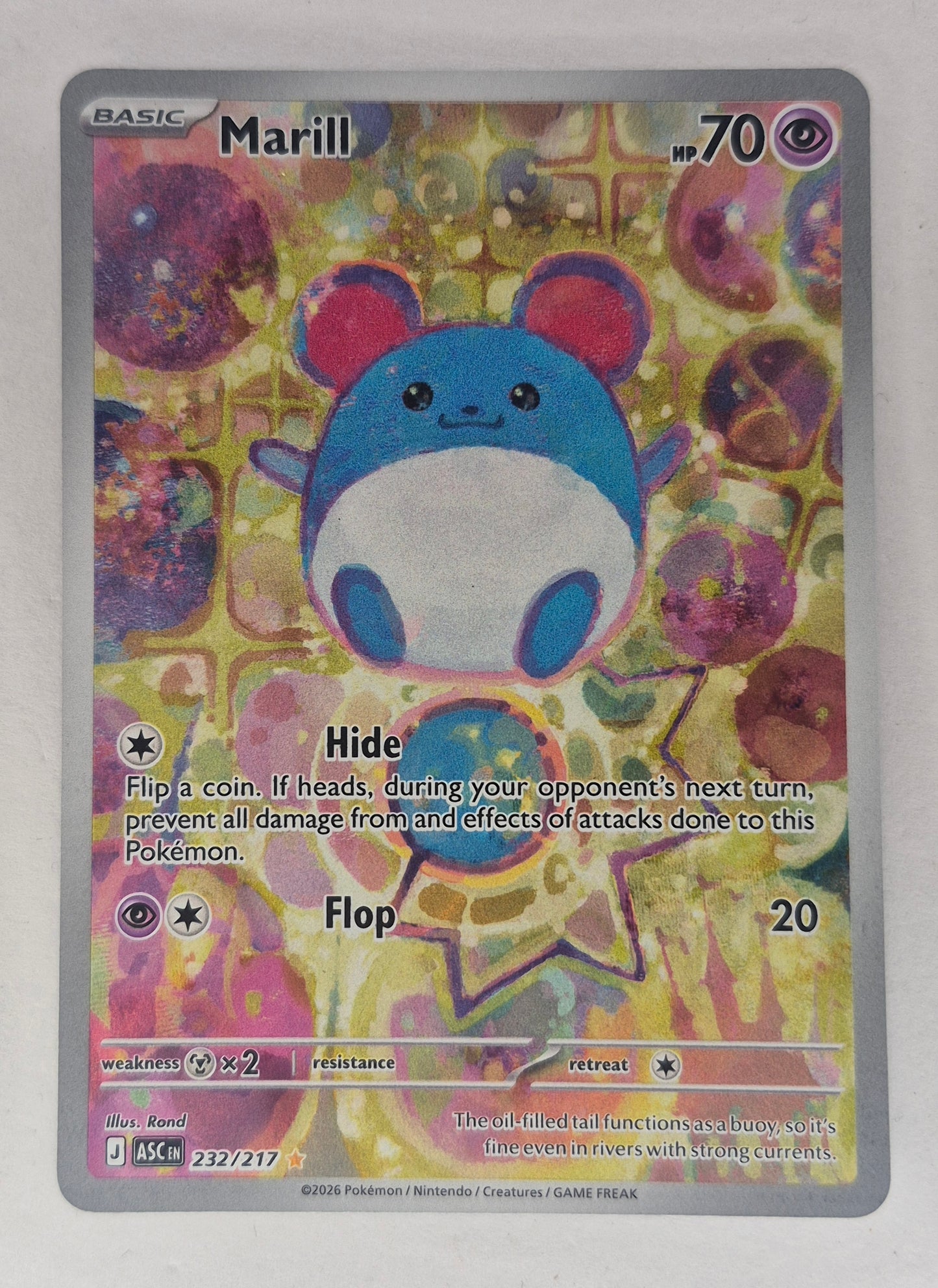 Marill 232/217 Illustration Rare Ascended Heroes Pokemon NM