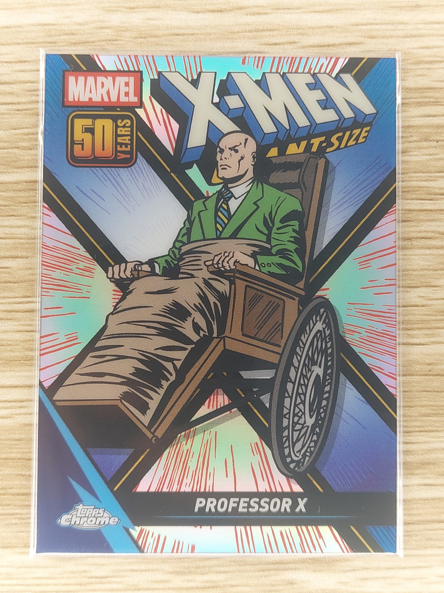 Topps Chrome Marvel 2025 Professor X Giant Size Refractor #XM-8