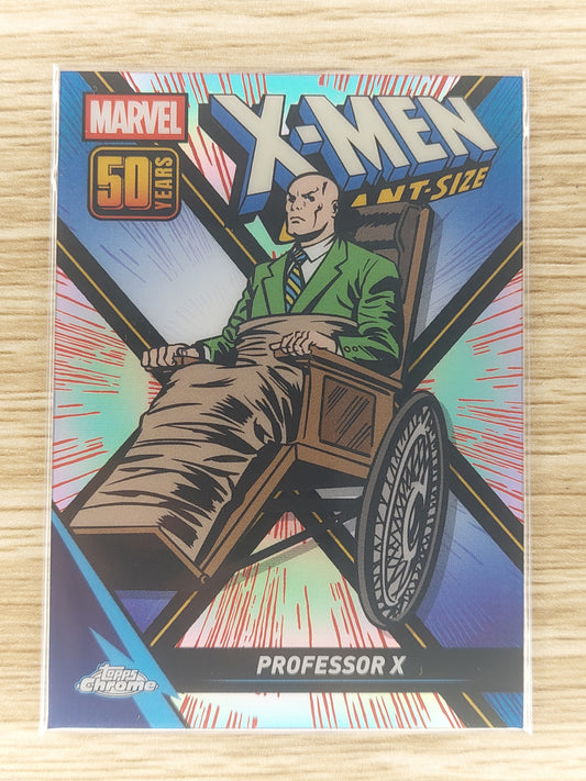 Topps Chrome Marvel 2025 Professor X Giant Size Refractor #XM-8
