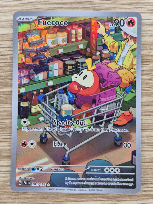 Fuecoco 201/193 Paldea Evolved (PAL) Illustration Rare Pokemon Card