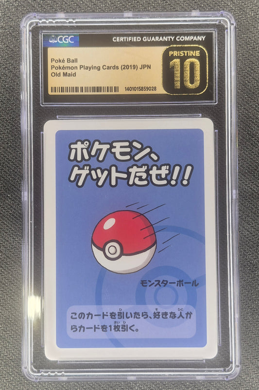 2019 Pokemon Japanese Old Maid Poke Ball CGC 10 PRISTINE