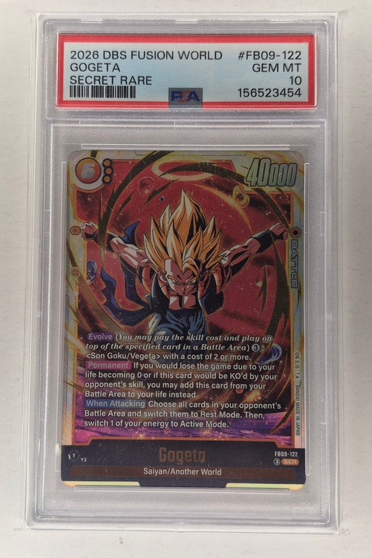 Gogeta FB09-122 SCR Dragon Ball Fusion World Dual Evolution PSA 10 English