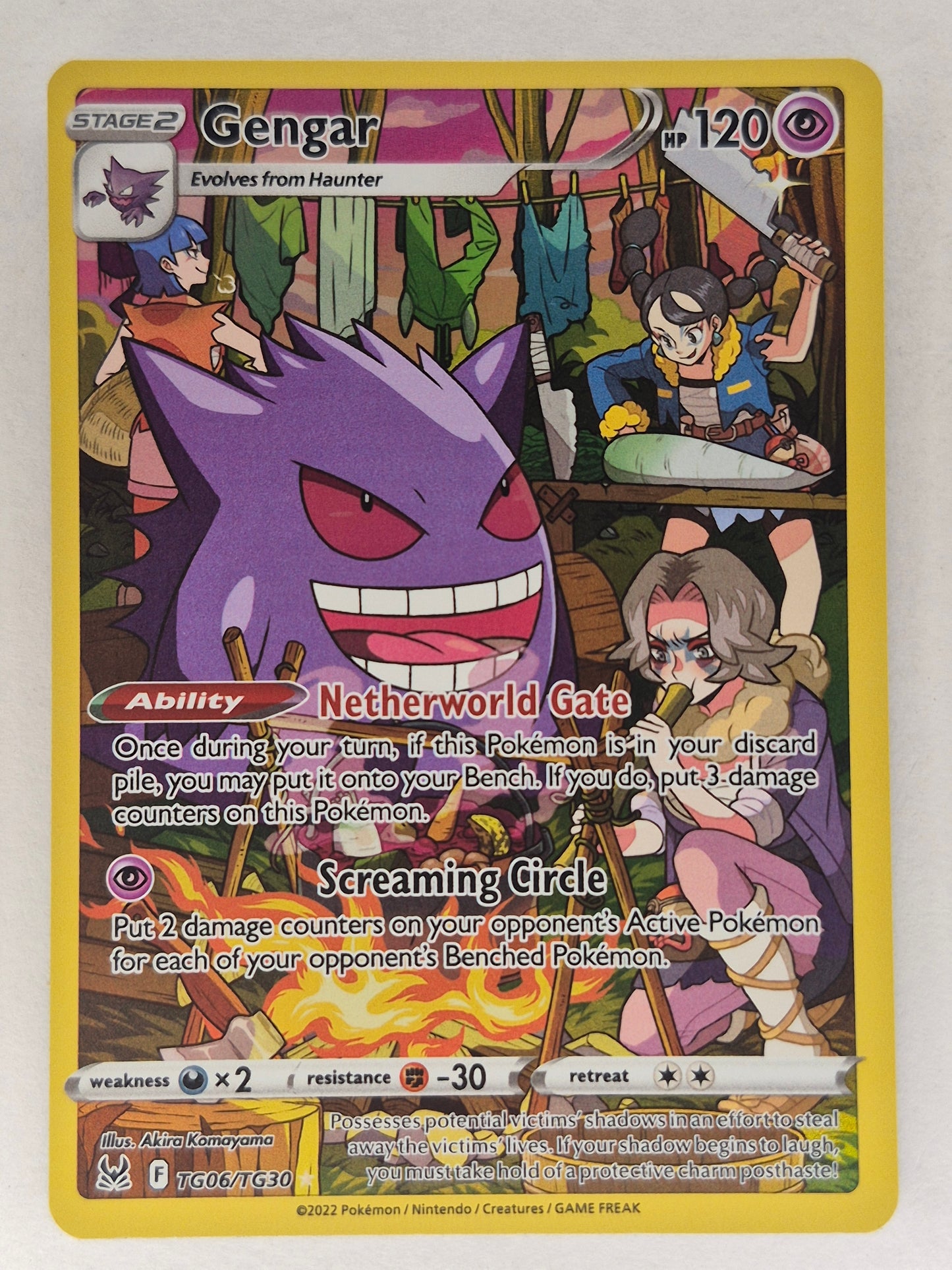 Gengar TG06/TG30 - Trainer Gallery Lost Origin *NM* Holo Rare Pokemon