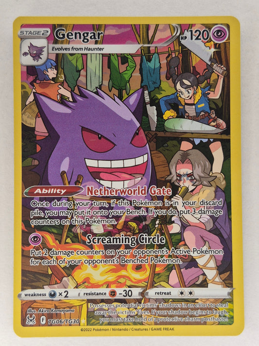 Gengar TG06/TG30 - Trainer Gallery Lost Origin *NM* Holo Rare Pokemon