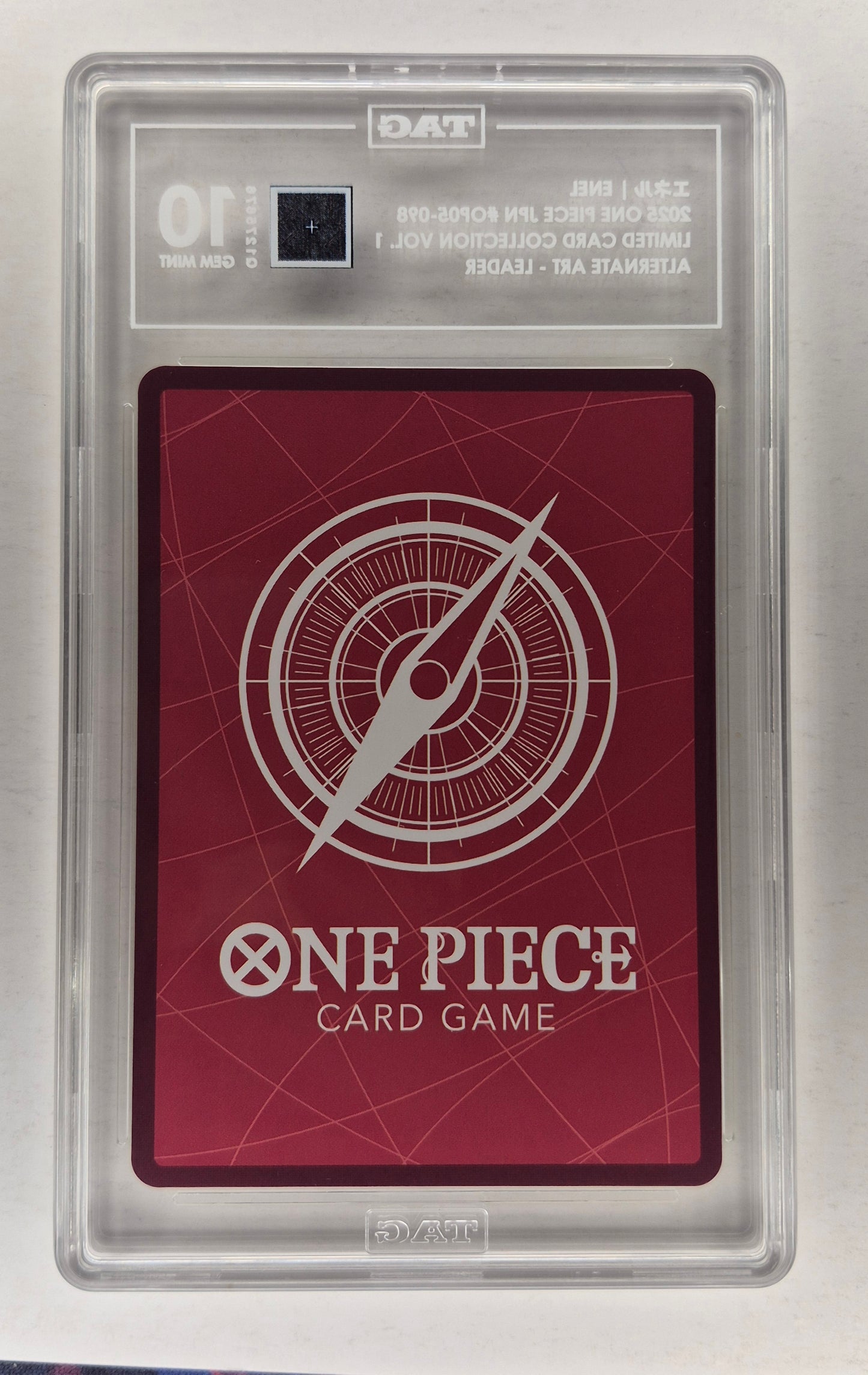 2025 JPN One-Piece ENEL Alt Art OP05-098 Vol 1 TAG 10