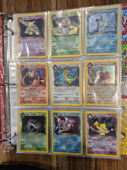 Pokémon Team Rocket Full Set 83/82 in Original Binder NM/LP(6 X 1st Edition Cards)