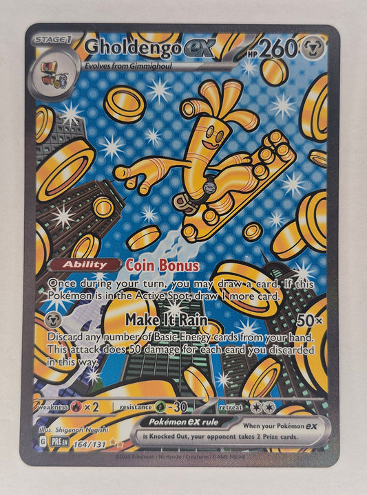Gholdengo EX 164/131 Prismatic Evolutions Special Illustration Rare Pokemon NM