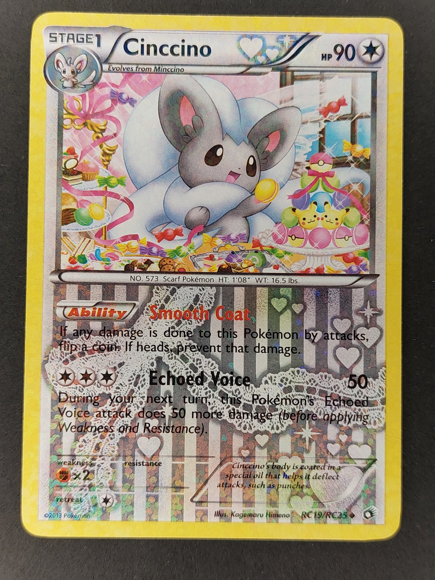 2013 Pokemon Cinccino Radiant Rare Generations RC19/RC25 LP