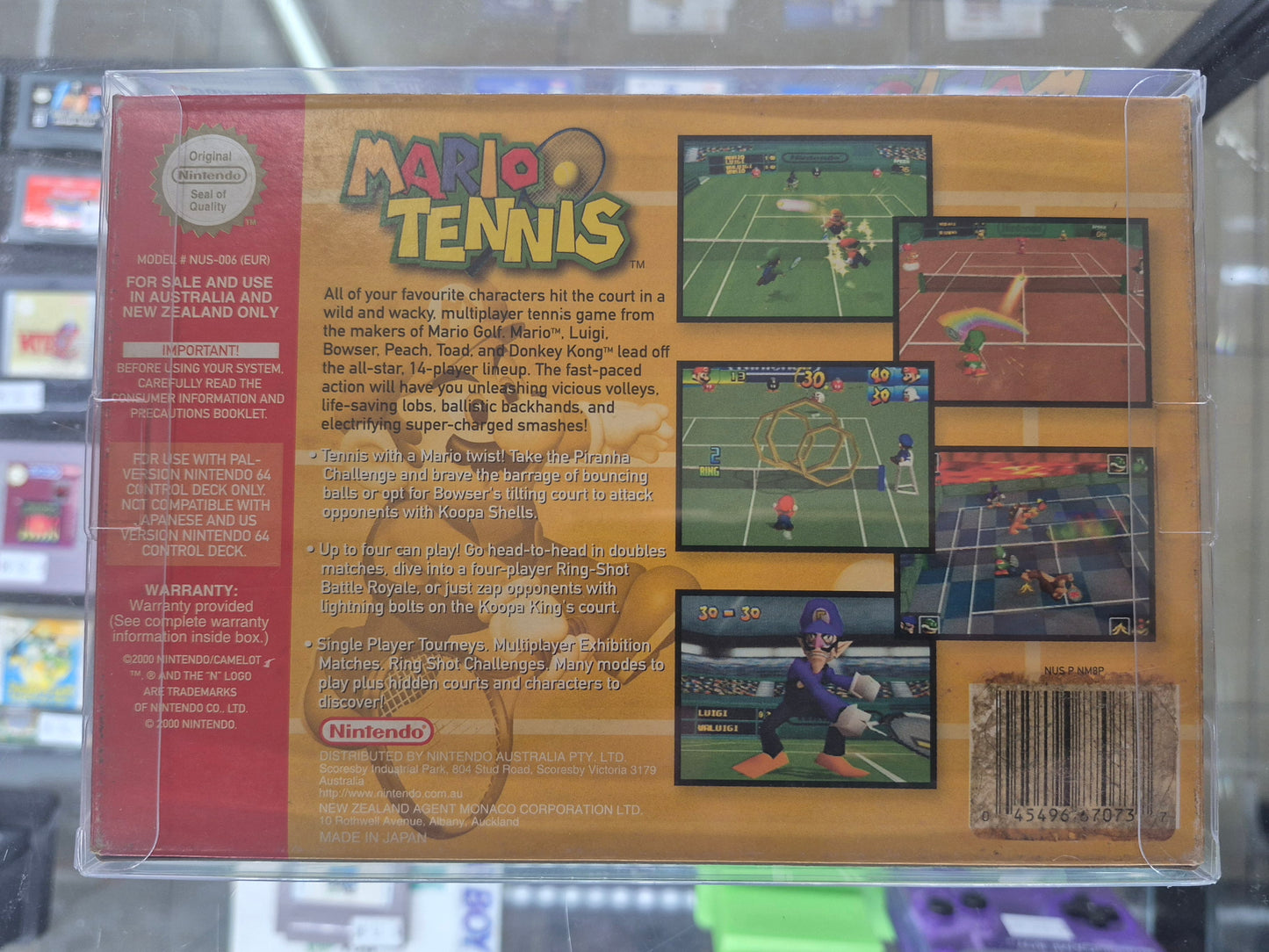2000 Nintendo N64 (AUS PAL) Mario Tennis Complete in Box Cart like New