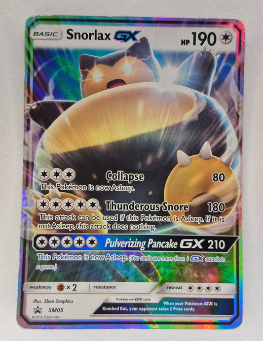 Snorlax GX - SM05 - Holo Near Mint Sun & Moon Promo Promo Pokemon LP