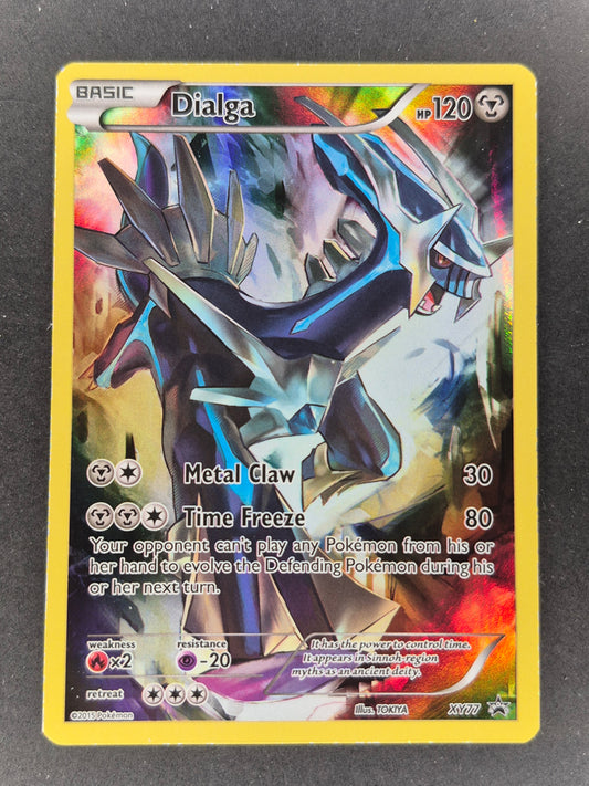 Pokemon Dialga XY77 Full Art Black Star Promo Holo TCG Card 2015 LP
