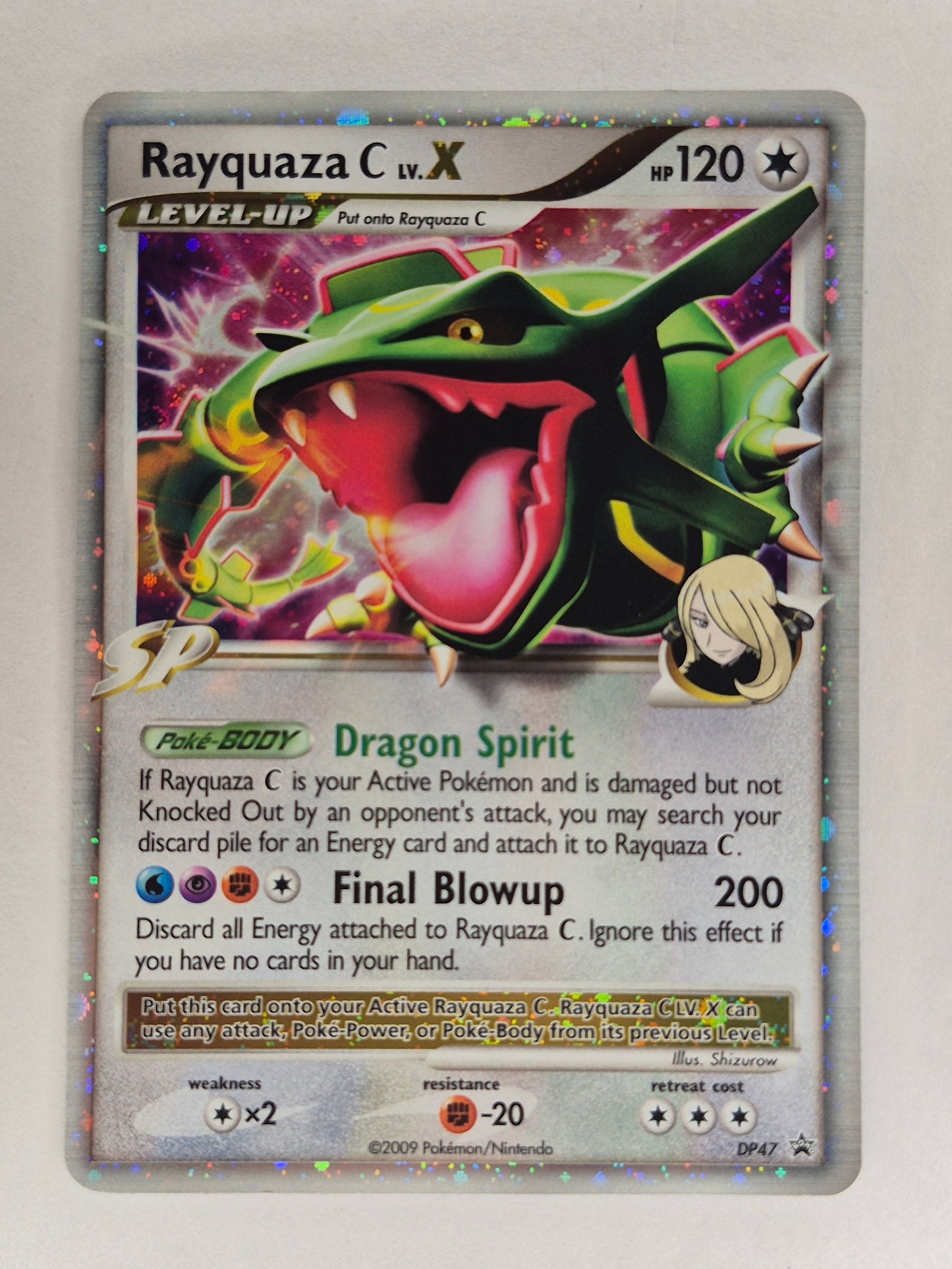 Pokemon Rayquaza C LV.X DP47 Black Star Promo Holo Rare NM 2009