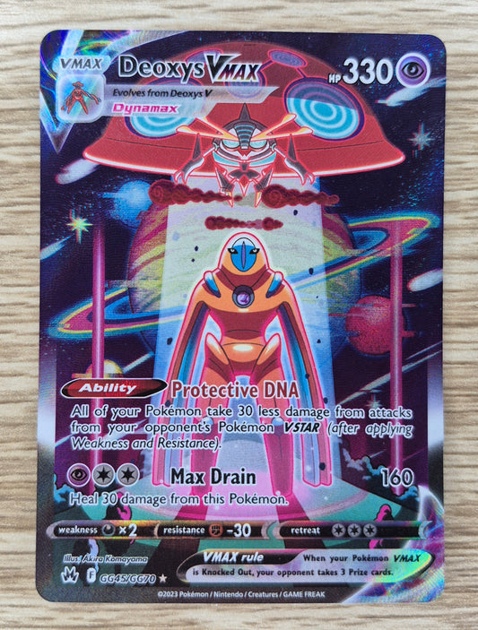 Pokémon TCG Deoxys Vmax Crown Zenith: Galarian Gallery Gg45/Gg70 Holo Ultra Rare