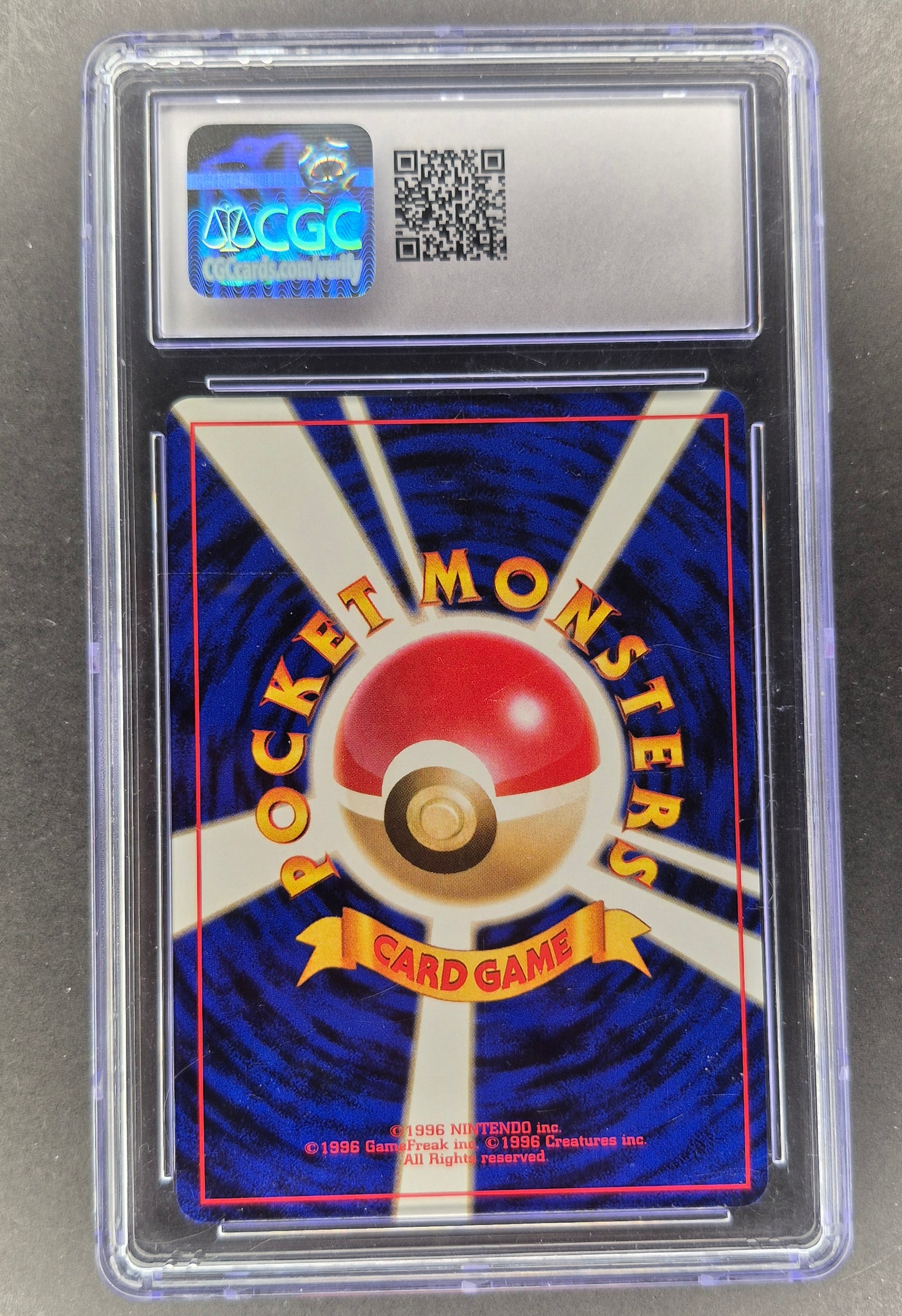 1996 Japanese Pokemon Base Set Hitmonchan Holo #107 CGC 10 Gem Mint