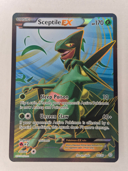 Pokémon Sceptile EX 84/98 Full Art Ultra Rare XY Ancient Origins LP/MP