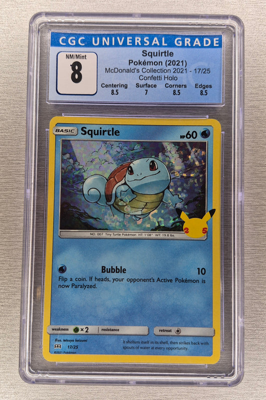 2021 Pokémon McDonald's Collection Squirtle Holo CGC 8