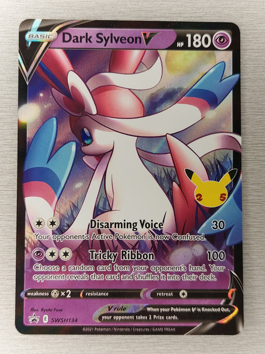 Pokemon 2021 Dark Sylveon V Black Star Promo Celebrations SWSH134