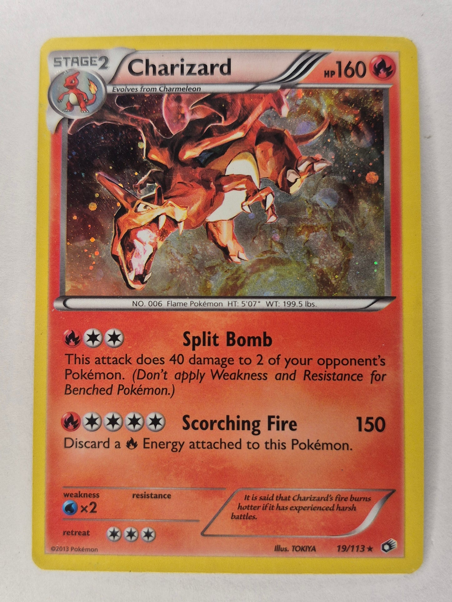 Charizard - 19/113 - Cosmos Holo - Legendary Treasures - Pokemon Card - LP