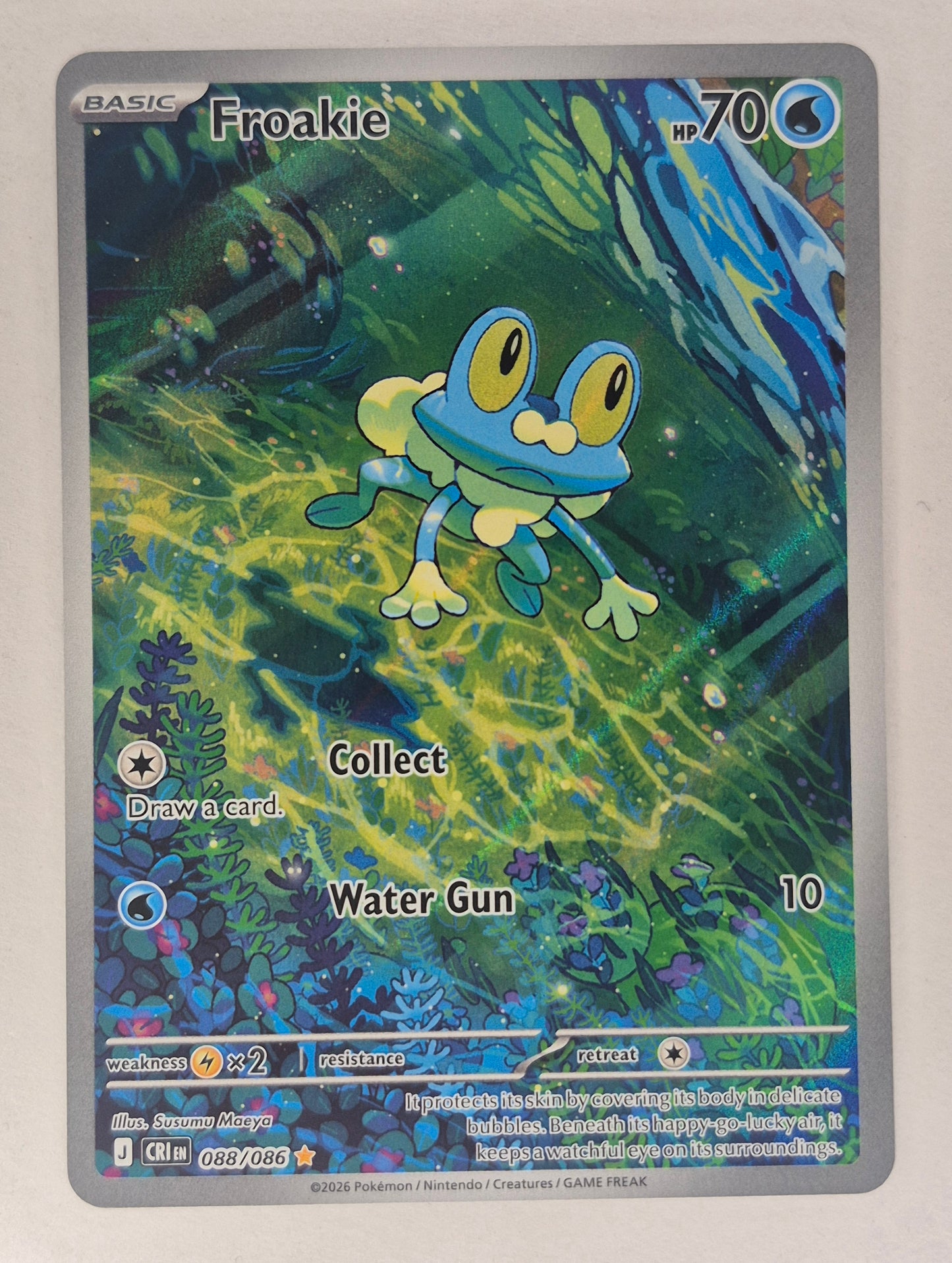 Pokemon TCG Froakie 088/086 Illustration Rare Chaos Rising NM