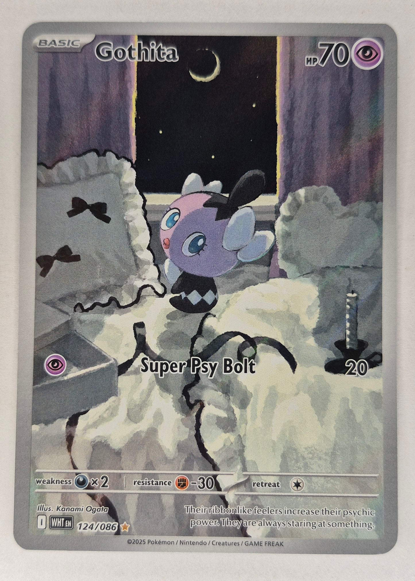 Scarlet & Violet White Flare Gothita Illustration #124/086 NM