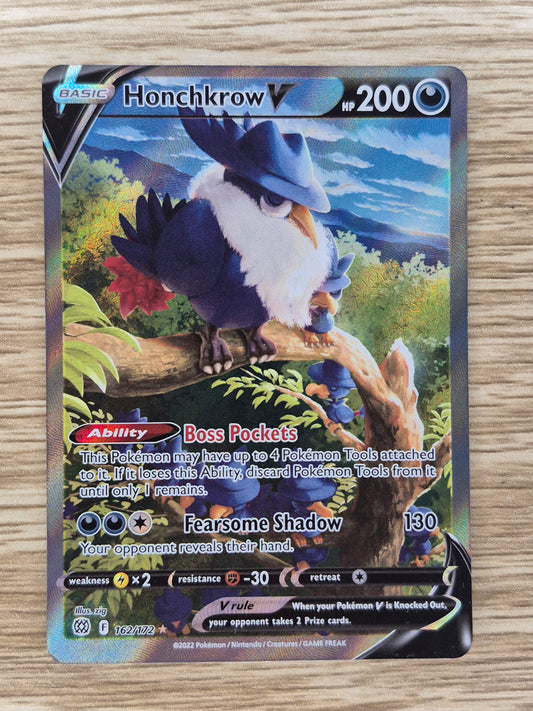 Honchkrow 162/172 Pokemon TCG Brilliant Stars Alternate Art Ultra Rare LP