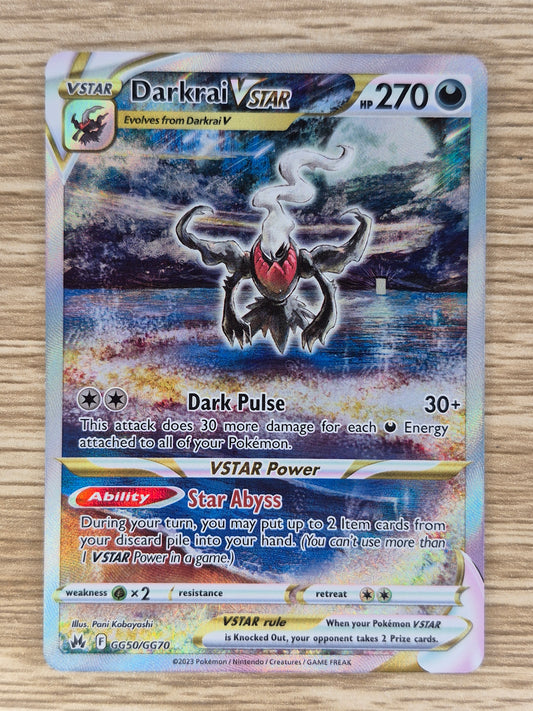 Pokémon  Darkrai Vstar Crown Zenith: Galarian Gallery GG50/GG70 LP
