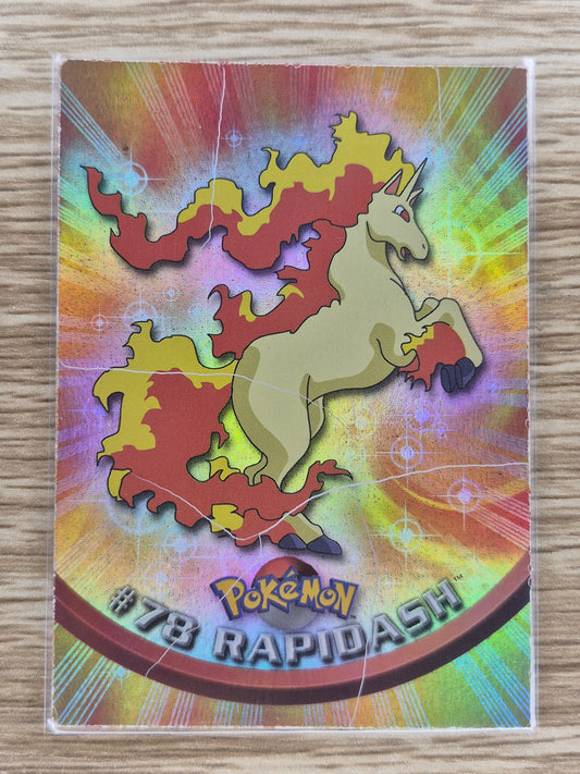 2000 Topps Pokémon Blue Label #78 Rapidash Holo MP