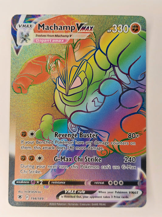 2022 Pokemon Machamp Vmax Secret Rare Astral Radiance 194/189
