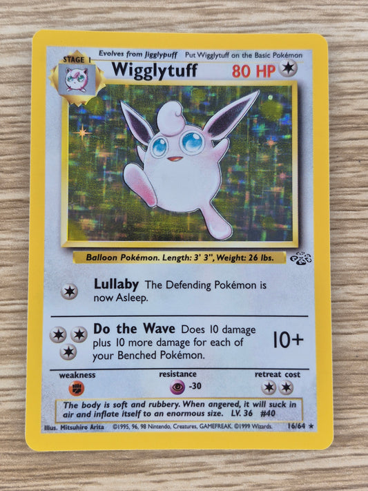 Pokemon WOTC Jungle Set - Wigglytuff - 16/64 - Holo Rare - Vintage - LP